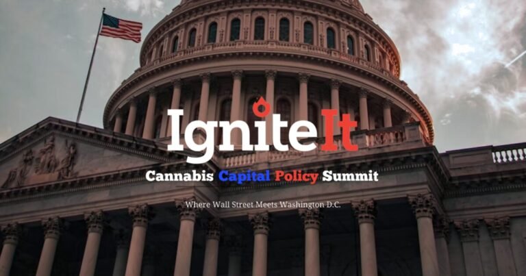 IgniteIt Cannabis Capital Policy Summit artwork with the U.S. Capitol