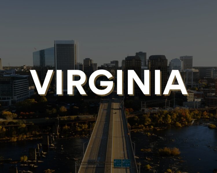 Richmond skyline with the word Virginia